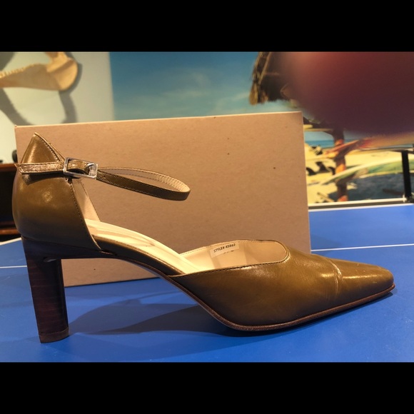 J. Crew Leather Heels with ankle strap, Size 8 - Picture 6 of 7